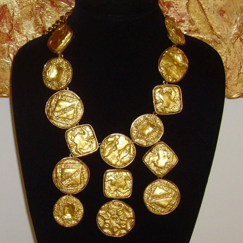 Kenneth J Lane (Kjl) Statement Bib Necklace - image 3